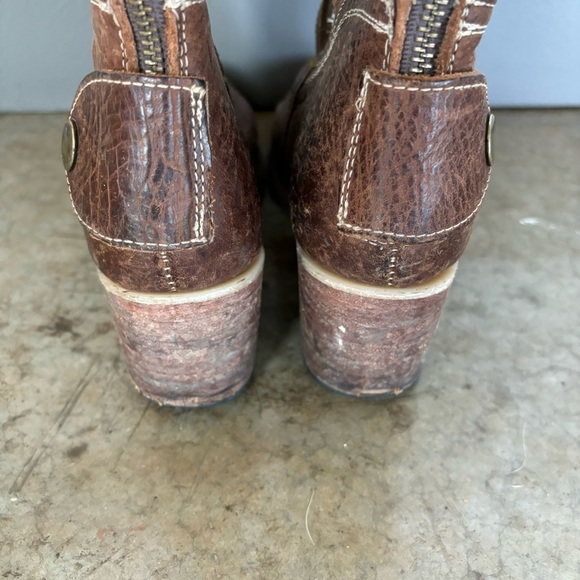 Brown Leather Knee-High Boots - Picture 5 of 14